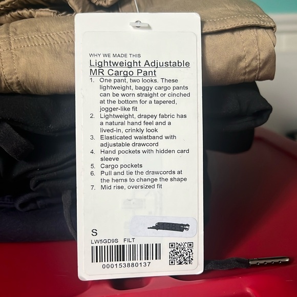 NWT Lululemon Lightweight Adjustable Mid Rise Cargo Pant Filbert Tan Size Small - Picture 4 of 9